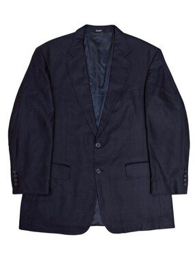 100% SILK OSCAR DE LA RENTA Blazer Sport Coat Vintage Luxury Business Mens 44R